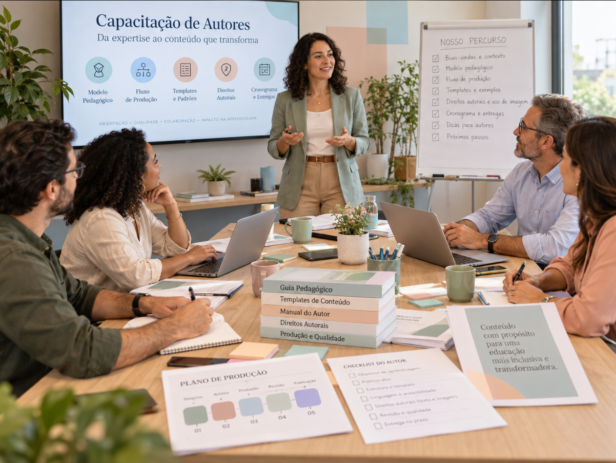 Capacitação de Autores para Produção de Conteúdo